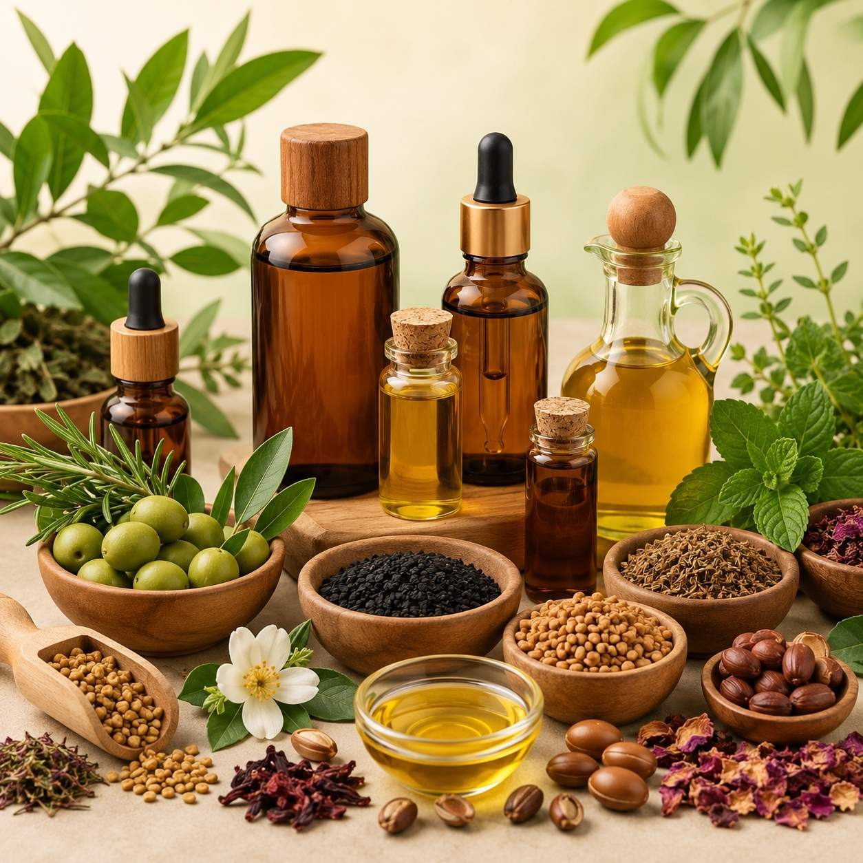 Natural herbal oils in Pakistan by PakHerbal