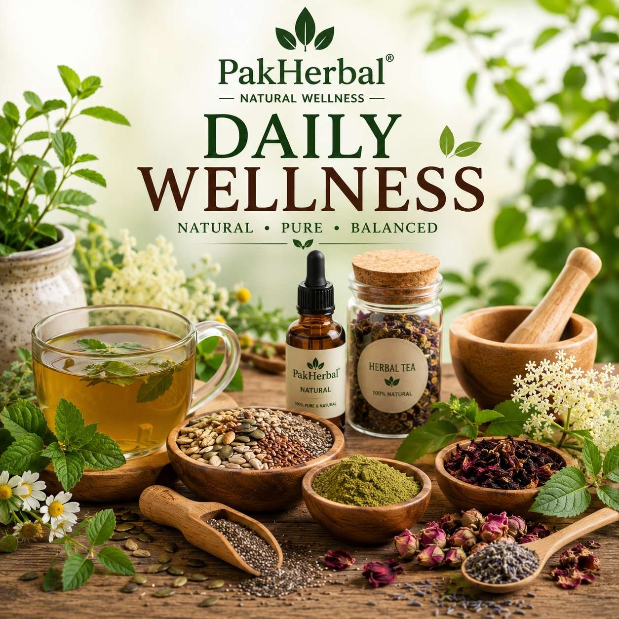 Natural daily wellness products in Pakistan by PakHerbal